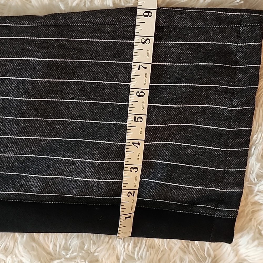 Acqua Limone Striped Black and Gray Women's Pants Made In Italy - Picture 9 of 10